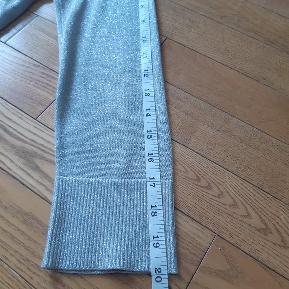 Suzy Shier Silver Sparkly Cardigan Medium - Picture 13 of 14